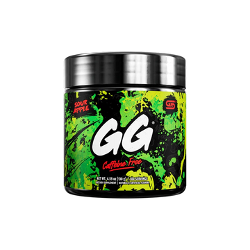 Gamersupps caffeine free, Sour apple, tub,  product front