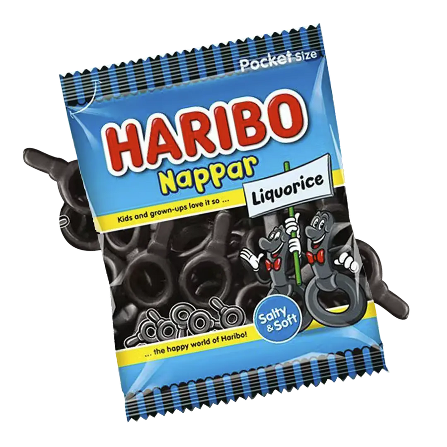 Haribo Nappar Lakrits 80g