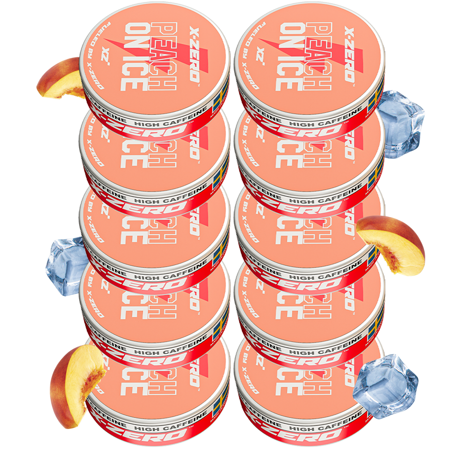 Peach on Ice Energy Pouches (10 Pack/200 Pouches)