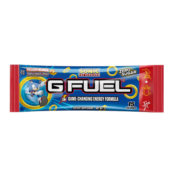 G FUEL Energy, sample pack, Sonic, Peach rings, 1 serving, product front