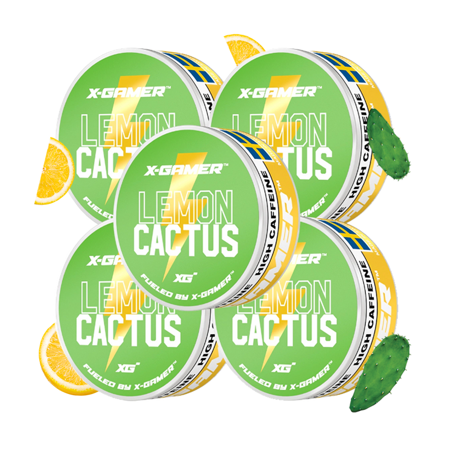 X-Gamer - Lemon Cactus Energy Pouches (5x)