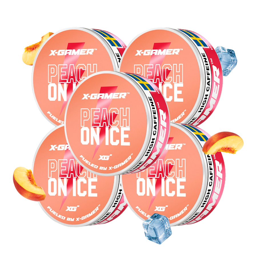 X-Gamer - Peach On Ice Energy Pouches (5x)