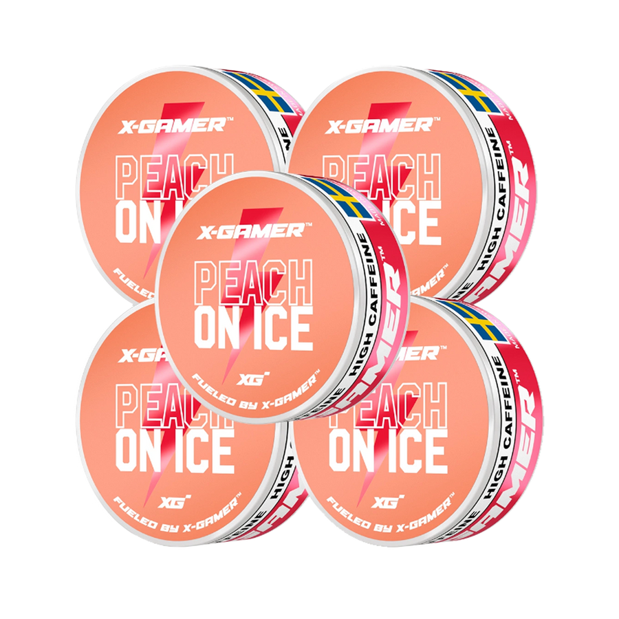 X-Gamer - Peach On Ice Energy Pouches (5x)