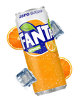 Fanta zero orange, Soda, second front image