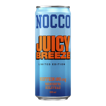 Front image of Nocco can Juicy Breeze