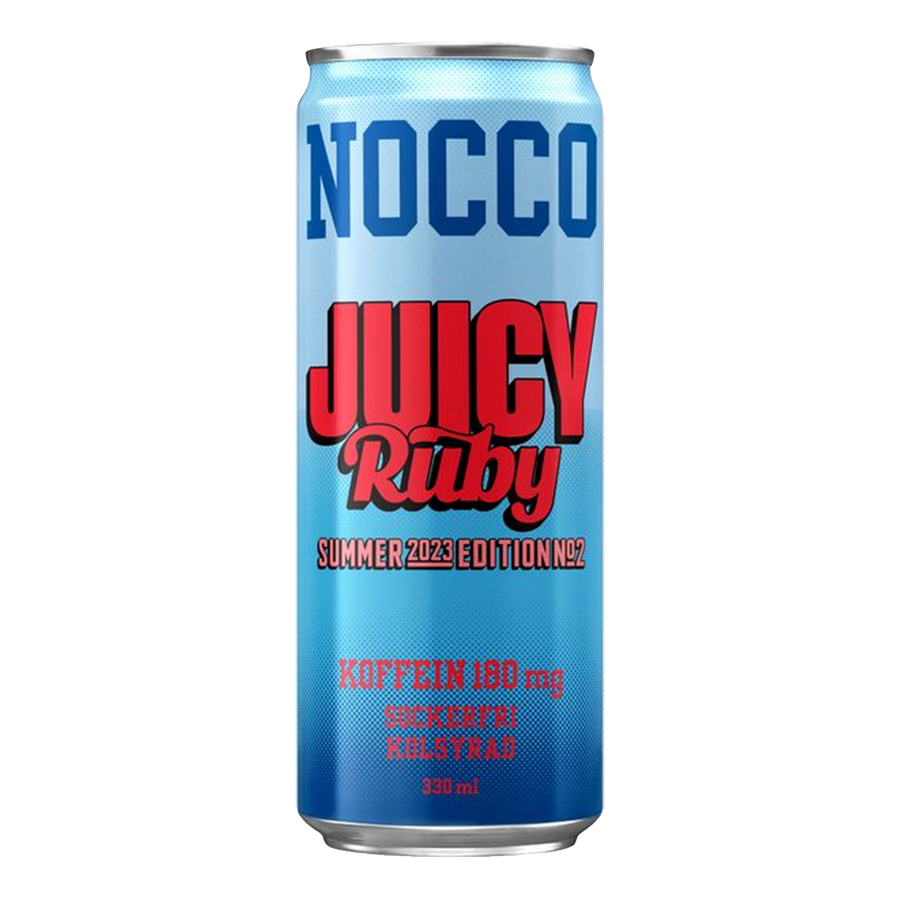 Front image of Nocco can Juicy Ruby