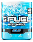 G FUEL energy, Blue ice, tub,  product front