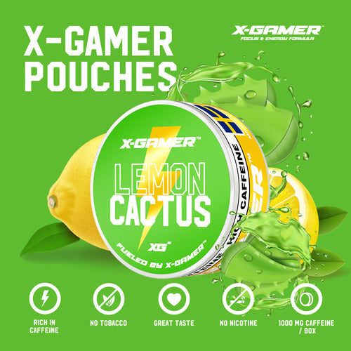 X-GAMER - LEMON CACTUS ENERGY POUCHES