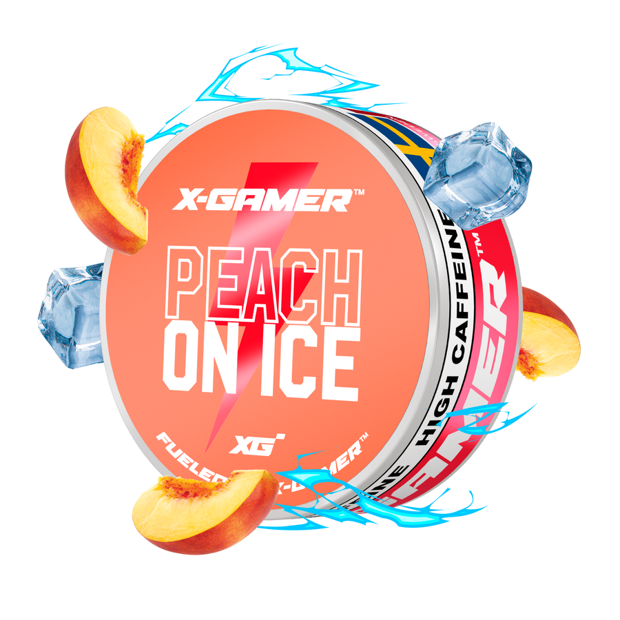 X-GAMER - PEACH ON ICE ENERGY POUCHES