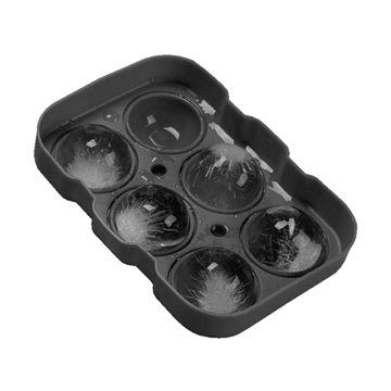 6 cavity ice cube tray, 3D ice cube balls, product front