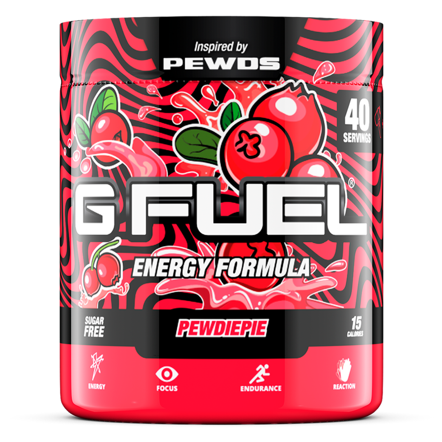 G FUEL energy, Pewdiepie, tub,  product front