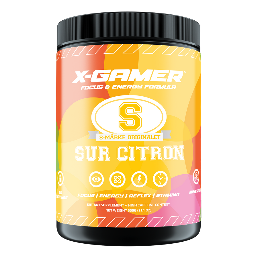 X-Gamer S-Märke Sur Citron (Sour Lemon) - (60 servings)